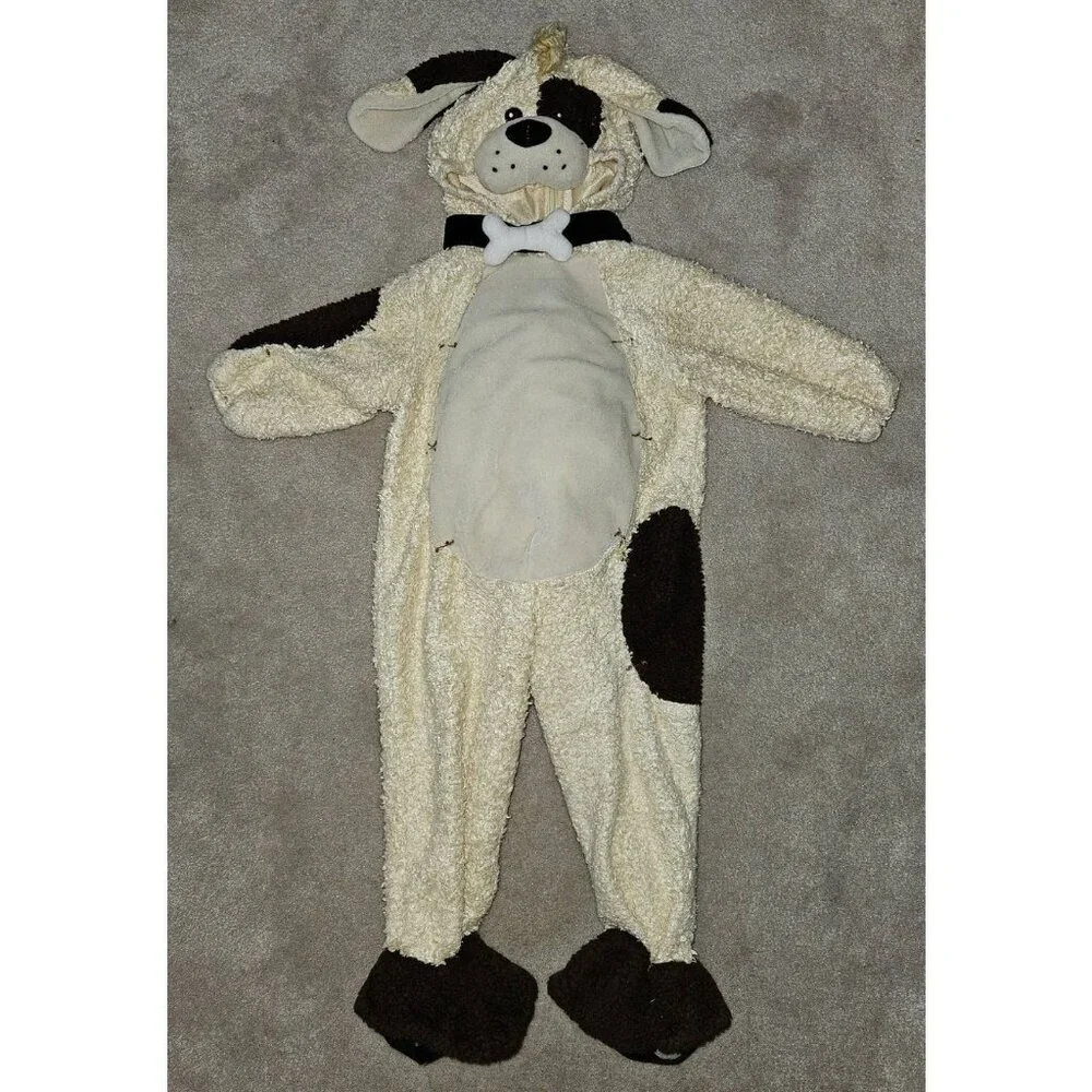 Miniwear Tan Brown Puppy Dog 1pc Hooded Halloween Costume Baby 18 Months